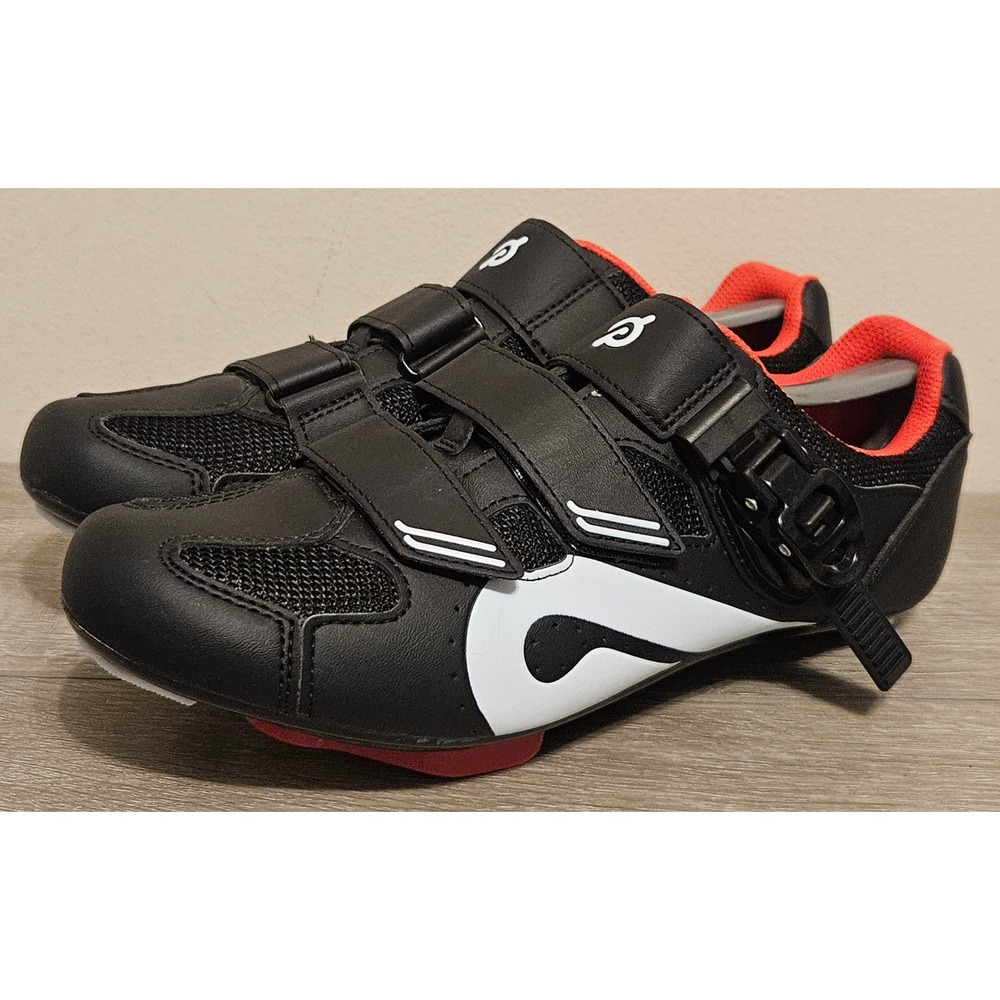 Peloton Cycling Shoes Black Red PL-SH-02 Mens 8 Womens 9 EU 41 Delta Cleat Ready